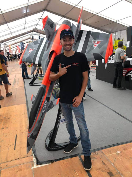 ManiaX Ambassador- Dunkan Bossion presented with SAB TEAM at 2019 JetPower Show in Germany
