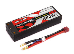 ManiaX HV 2S-7.6V 6400mAh 100C Hardcase Lipo Battery For RC Cars