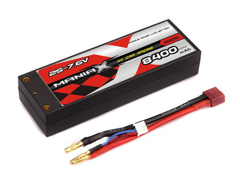 ManiaX HV 2S-7.6V 8400mAh 100C Hardcase Lipo Battery For RC Cars