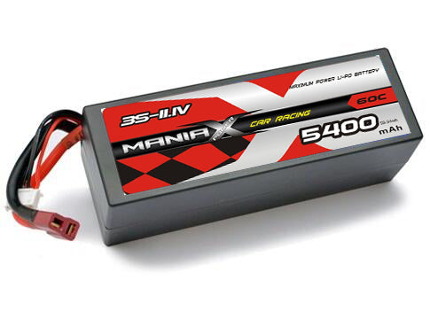 ManiaX Standard HC Lipo Battery 3S-11.1V 5400mAh 60C for RC Cars