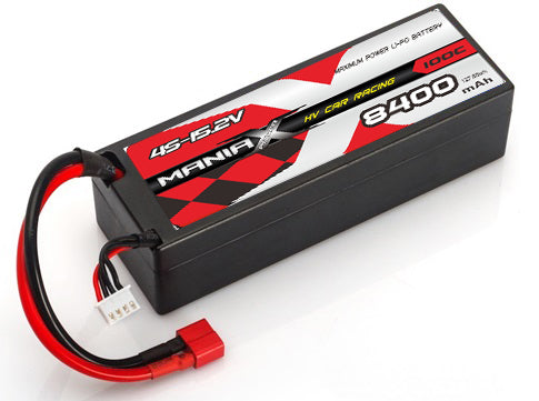 ManiaX HV 4S-15.2V 8400mAh 100C Hardcase Lipo Battery For 1/8 Scale Cars