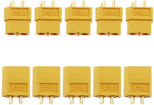 XT60 Gold plug Female/Male for RC Lipo Battery (5 Pairs)