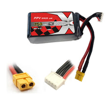 Load image into Gallery viewer, ManiaX 750mAh 3S-11.1V 75C FPV lipo battery